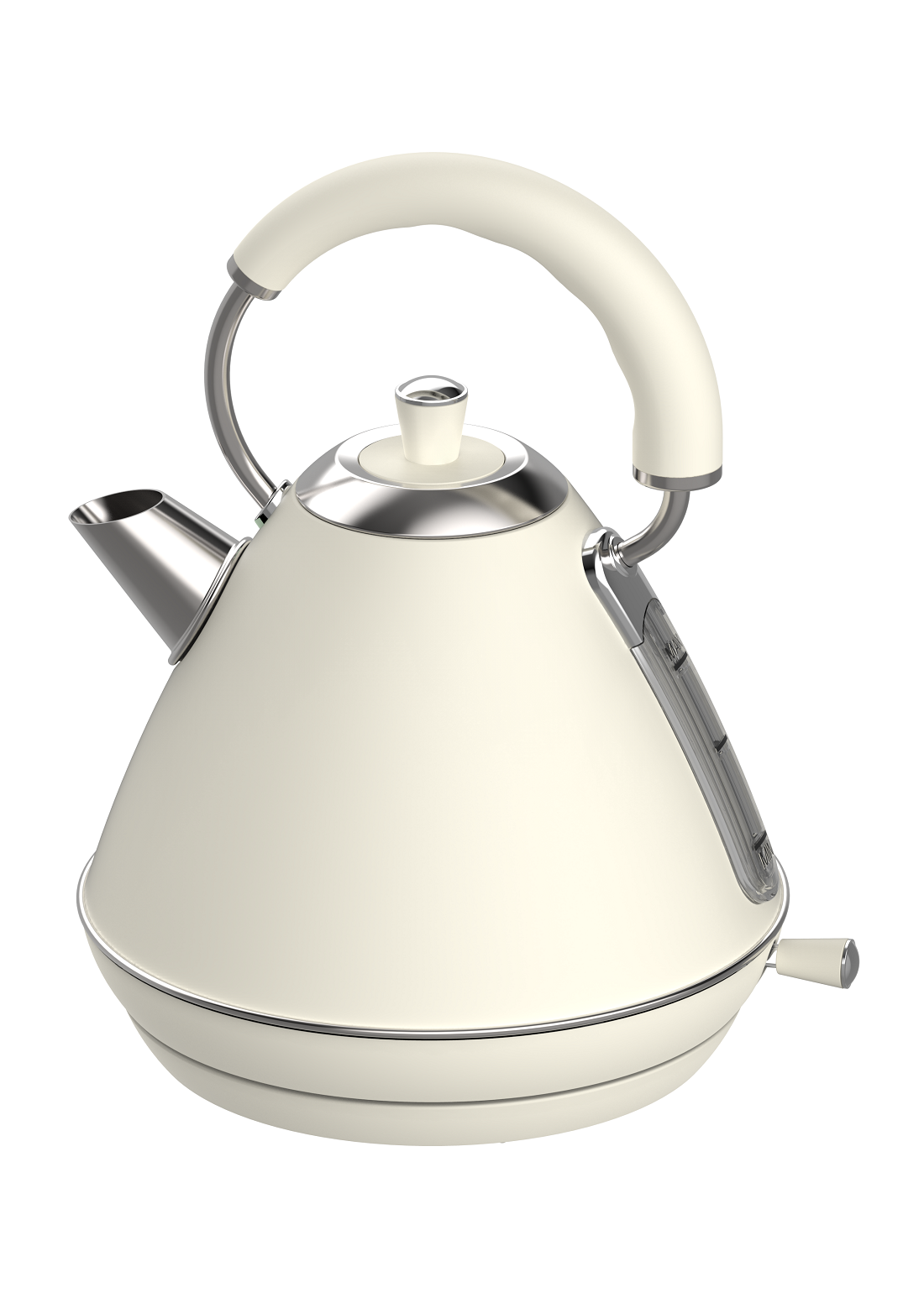 1.7L White Pyramid Electric Kettle, Some Models with Thermometer