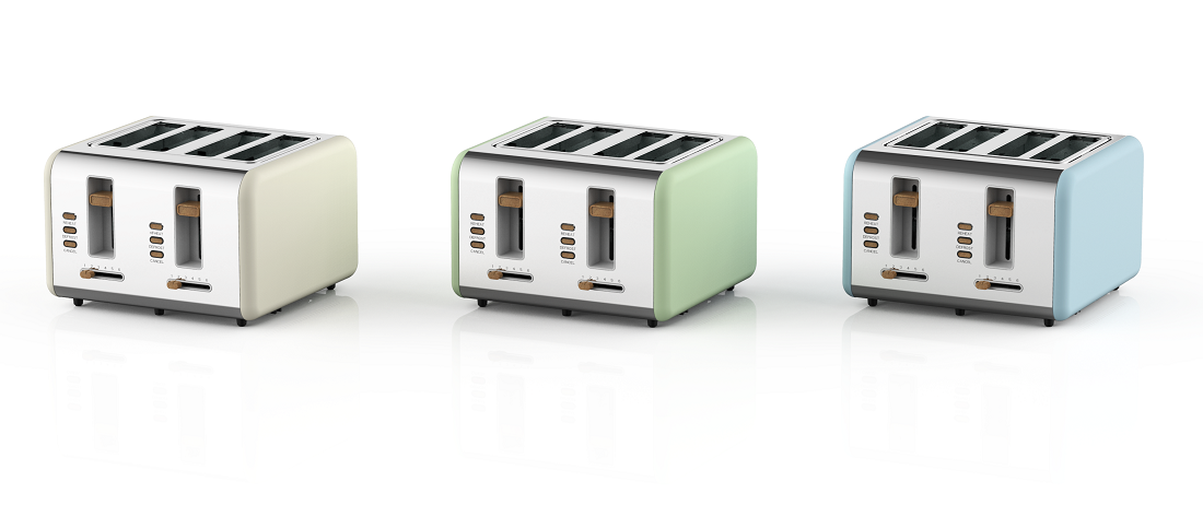 4 Slice Stainless Steel Toaster(NO.T02B)