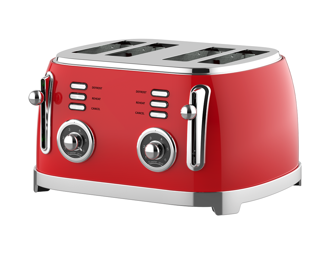 Retro Design 4 Slice Toaster（NO.T04)
