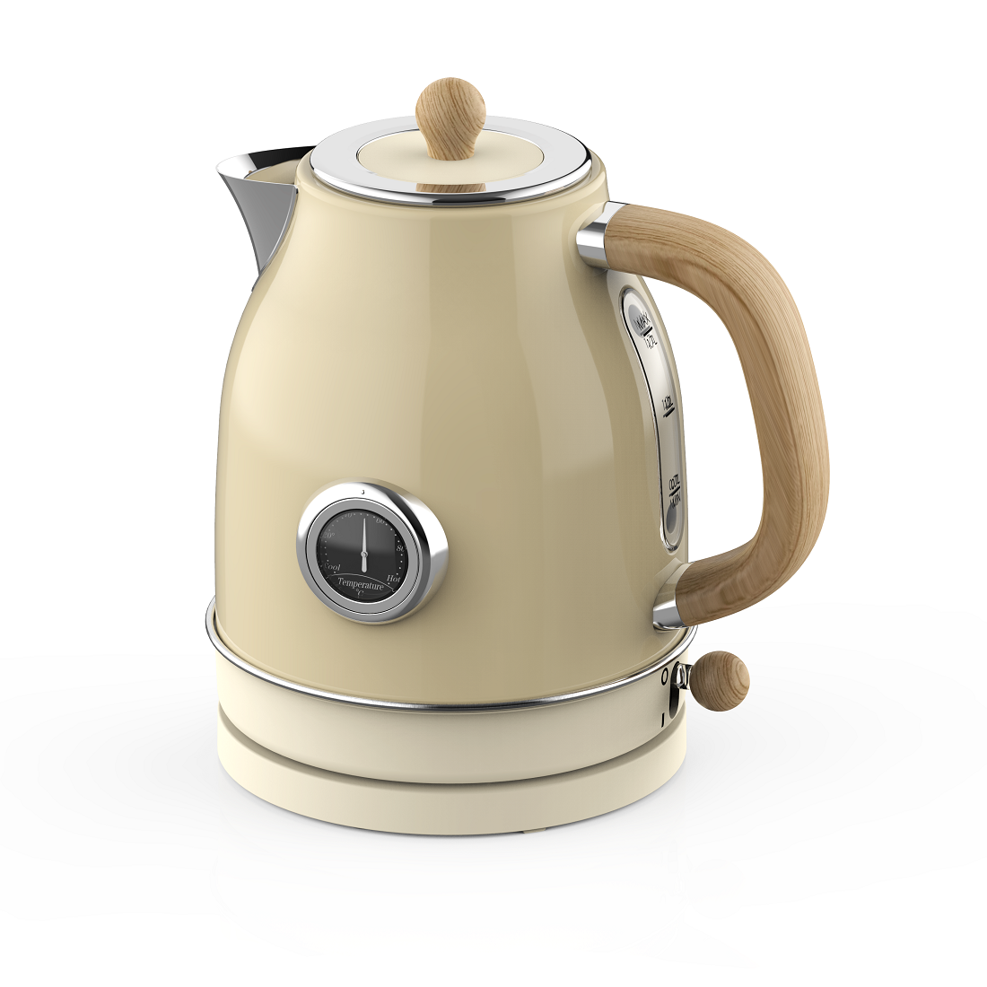 1.7L White Jug Kettle with Thermometer