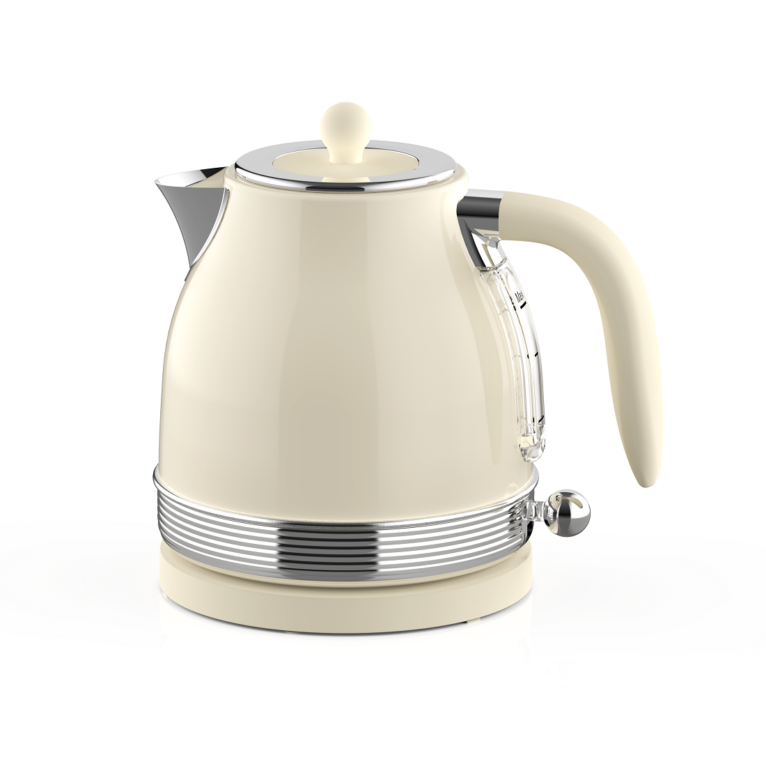 1.2L White Jug Kettle with Stainless Steel Liner(NO.K32)