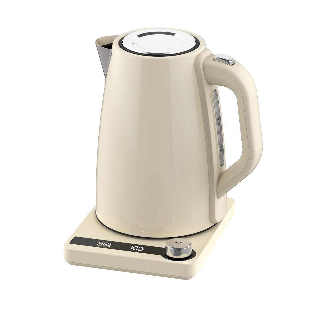 1.7L White Digital Kettle with Digital Control Base(NO.K01)