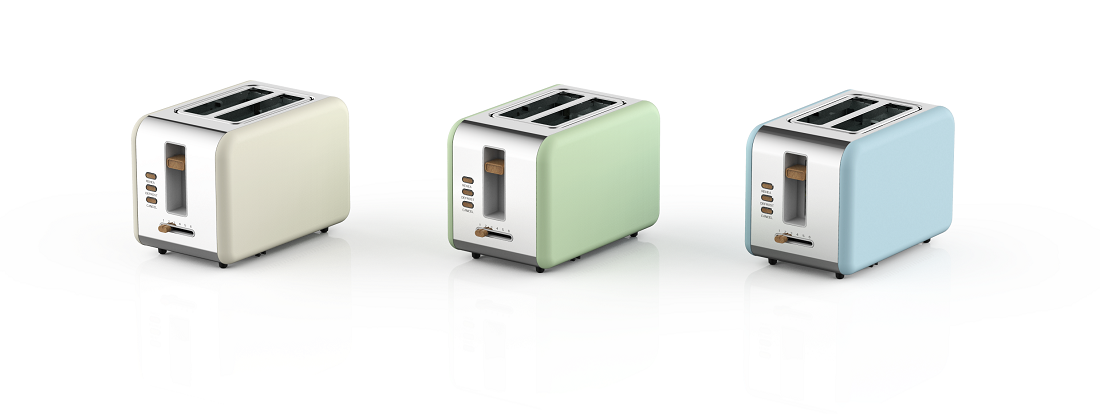 2 Slice Stainless Steel Toaster（NO.T01B)