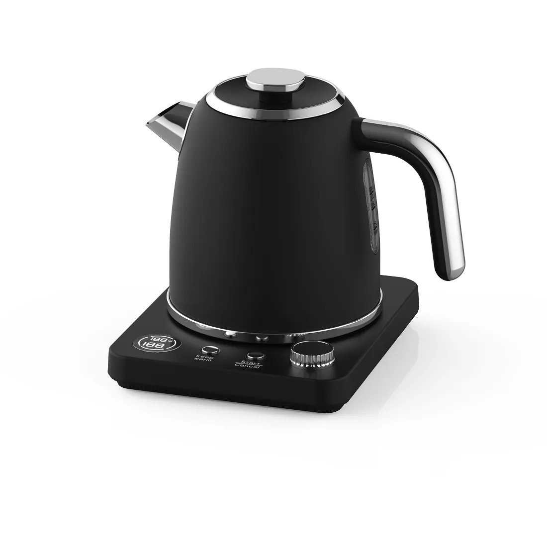 1.0L Black Jug Kettle with Electronic Control