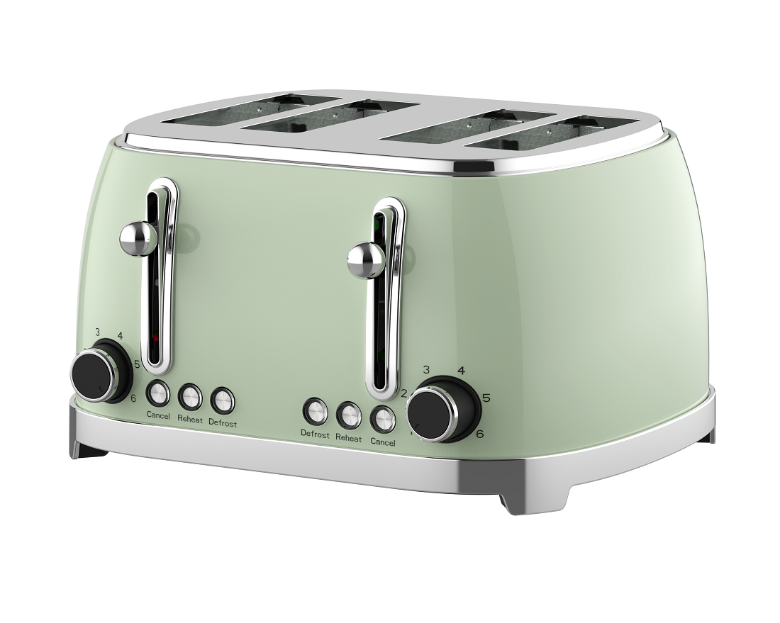 4-Slice Retro Style Toaster