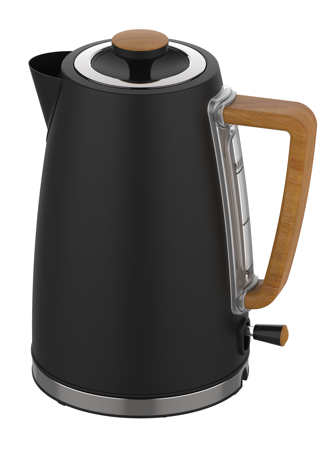 1.7L Black Jug Kettle with Stainless Steel Liner(NO.K01）
