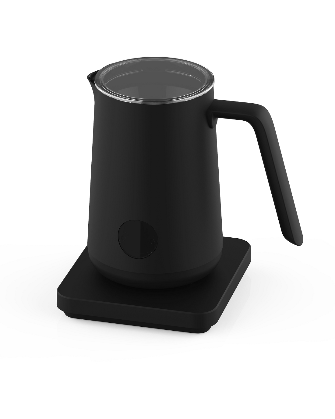 Black Electric Milk Frother with Base