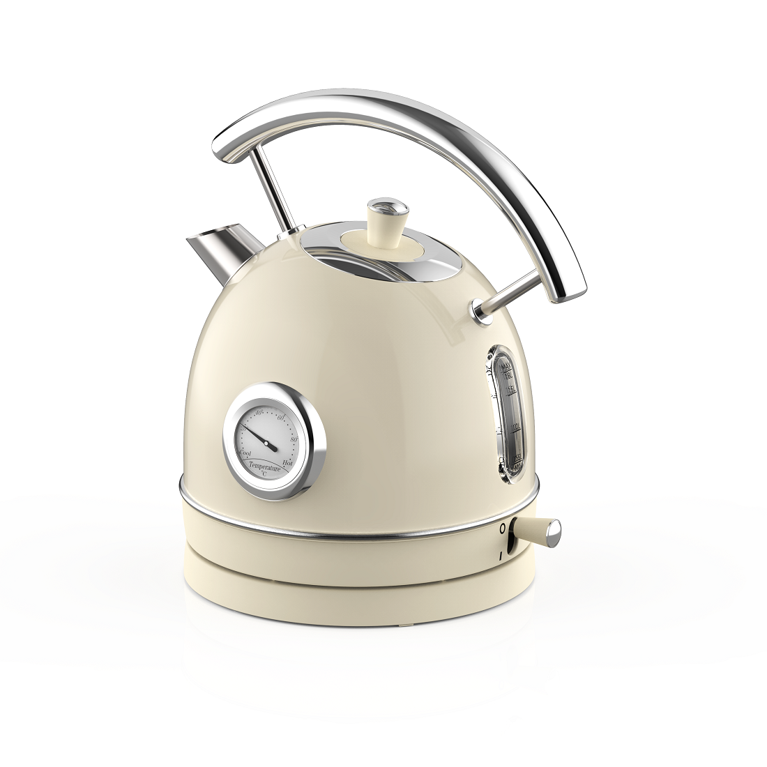 1.8L White Retro Kettle(or with Thermometer)（NO.K13）