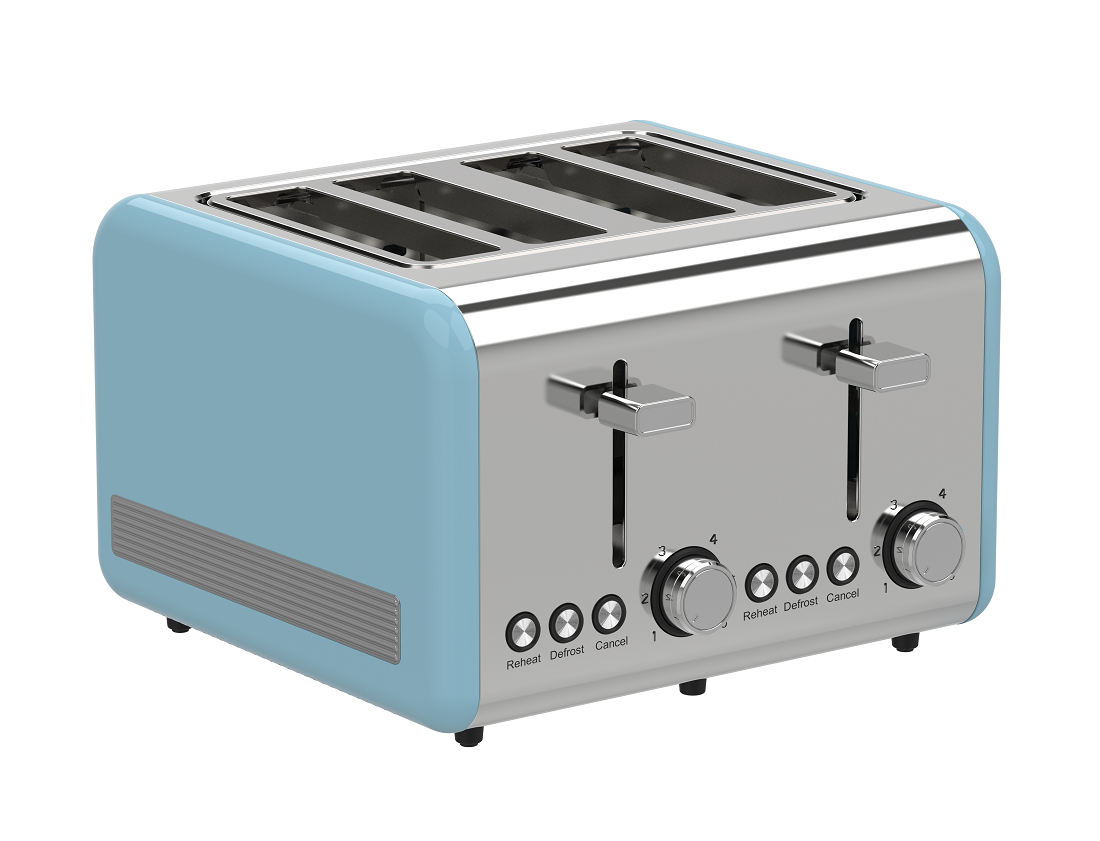 4 Slice Stainless Steel Toaster（NO.T02)