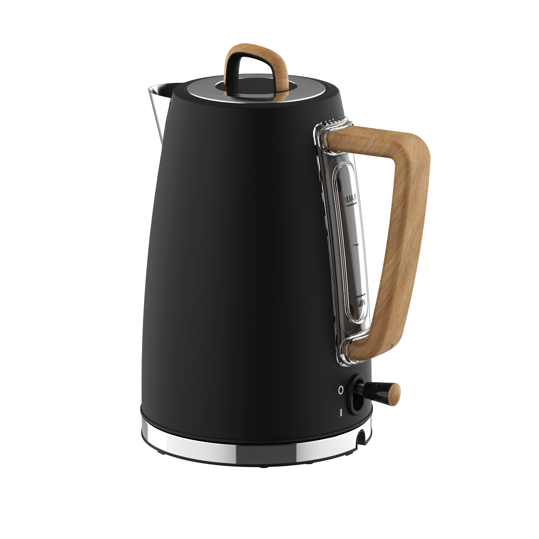 1.7L Black Jug Kettle with Stainless Steel Liner(NO.K01）
