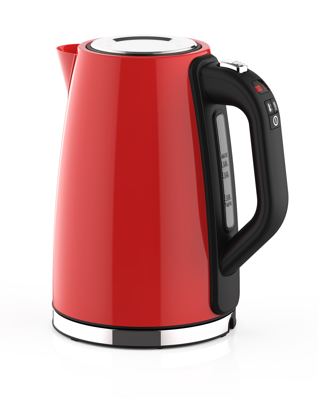 1.7L Red Digital Kettle with Electronic Control(NO.K33)