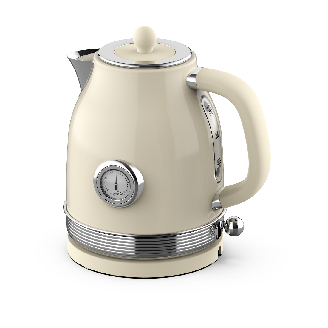 1.7L White Jug Kettle with Thermometer