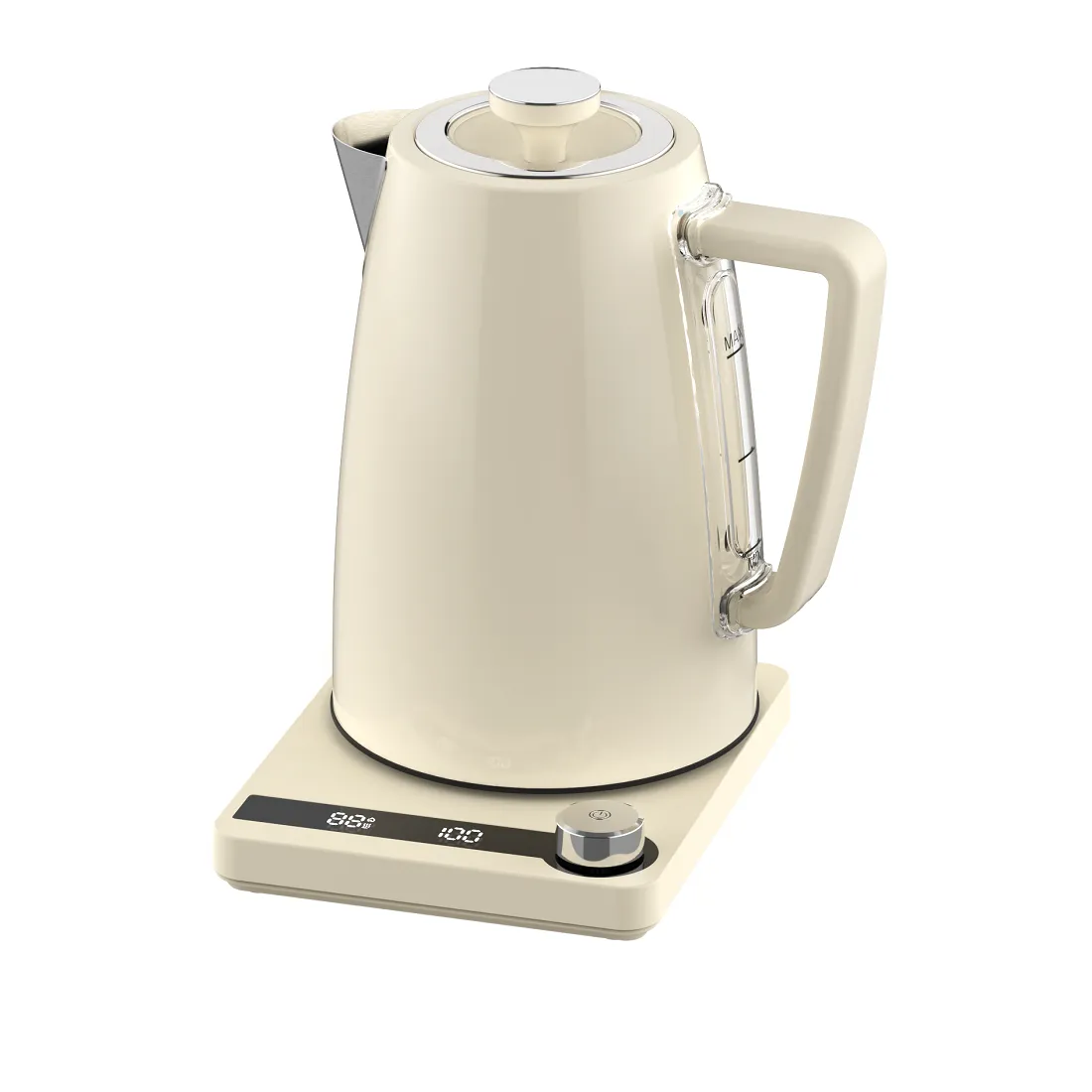 1.7L White Digital Kettle with Digital Control Base(NO.K01)