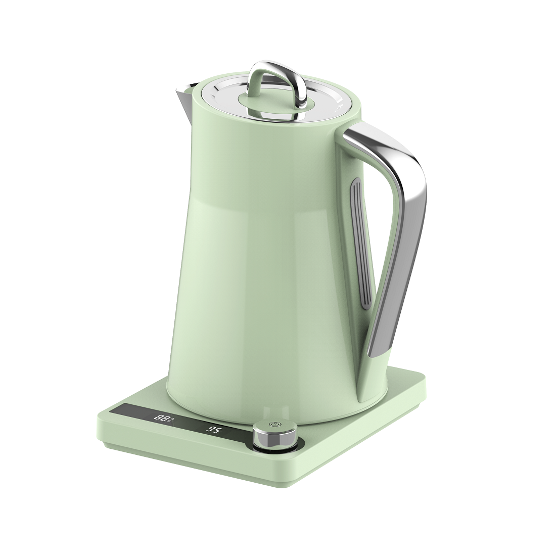 1.7L Green Digital Kettle with Digital Control Base(NO.K29)