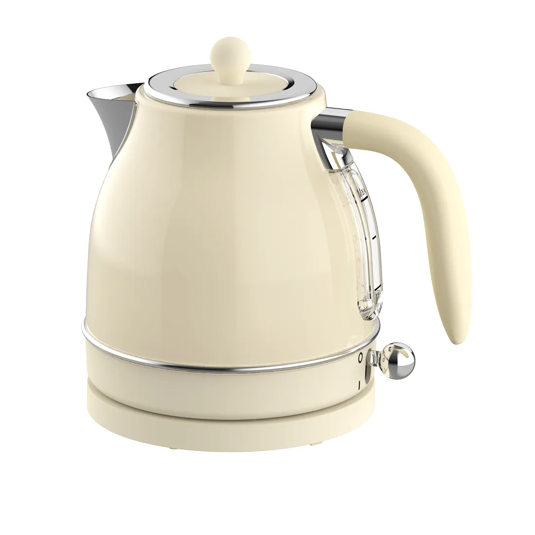 1.2L White Jug Kettle with Stainless Steel Liner(NO.K32)