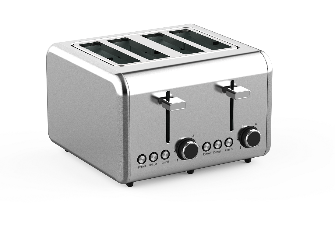 4 Slice Stainless Steel Toaster（NO.T02)