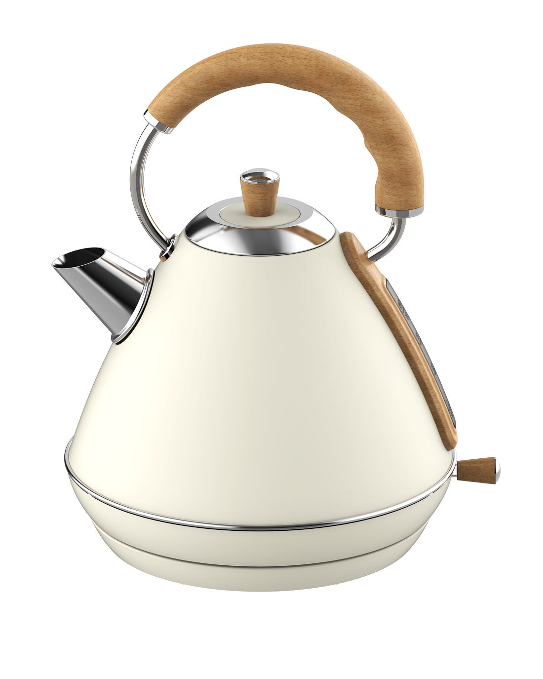 1.7L White Pyramid Electric Kettle, Some Models with Thermometer