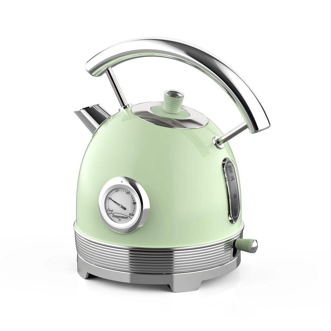 1.8L Green Retro Kettle(or with Thermometer)（NO.K13）