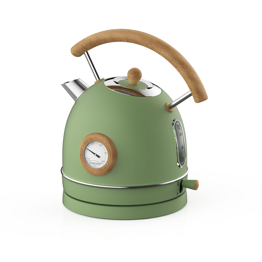 1.8L Green Retro Kettle(or with Thermometer)（NO.K13）