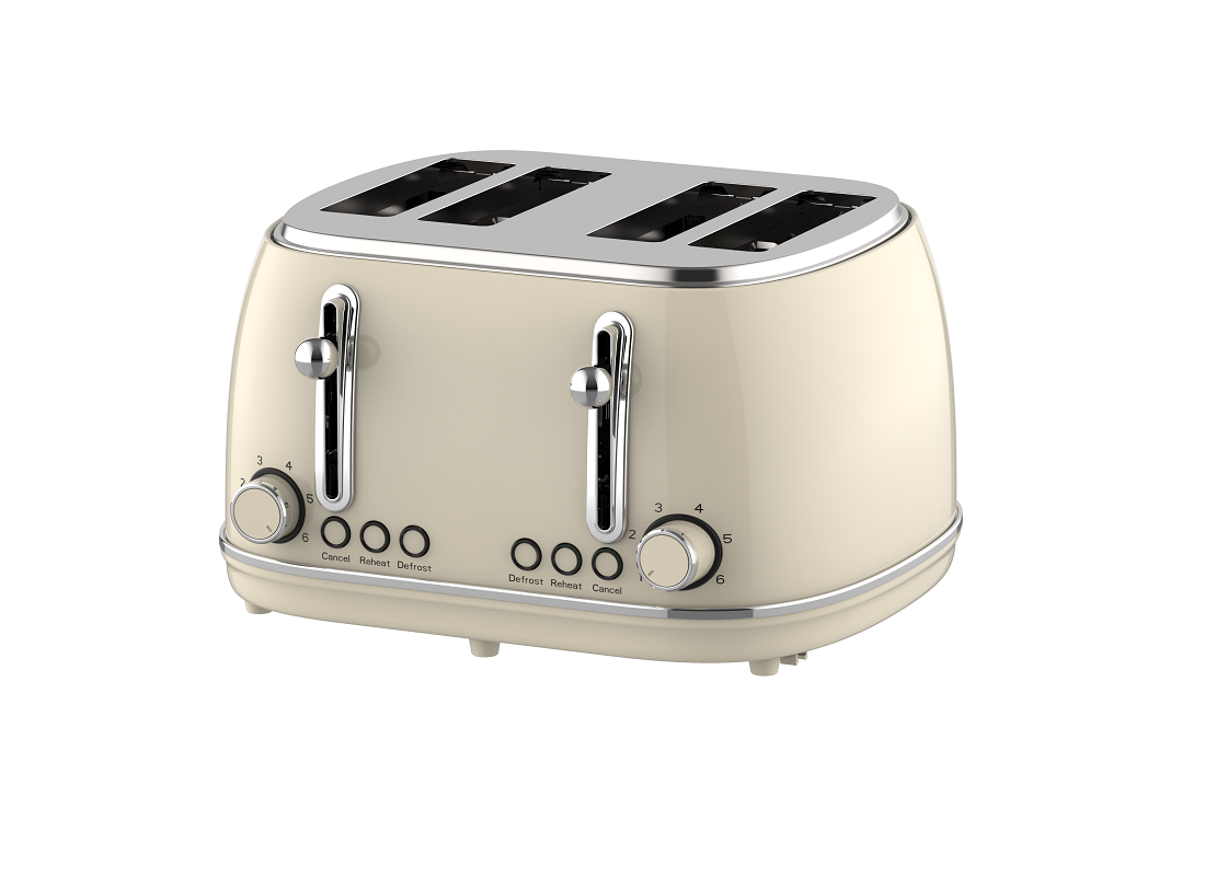 4-Slice Retro Style Toaster