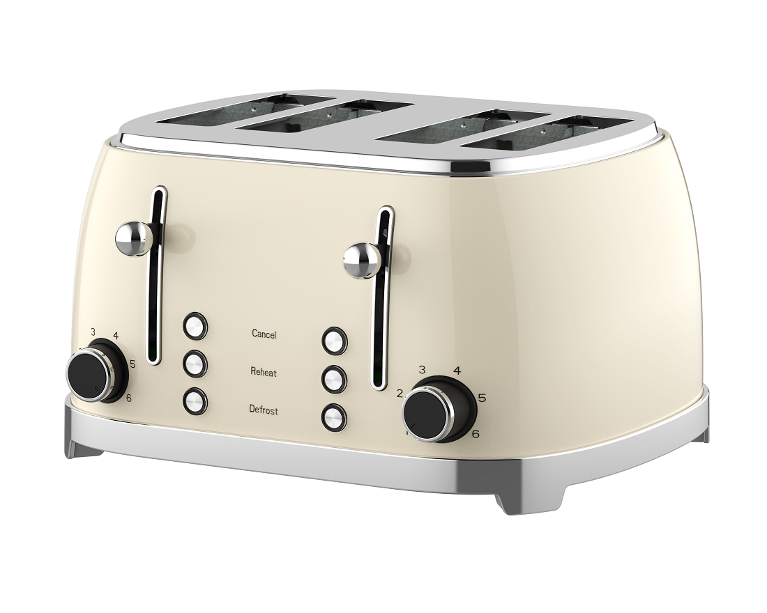 4-Slice Retro Style Toaster