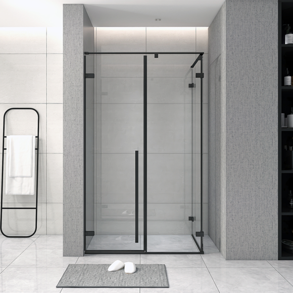 Cabina de ducha: forma de L