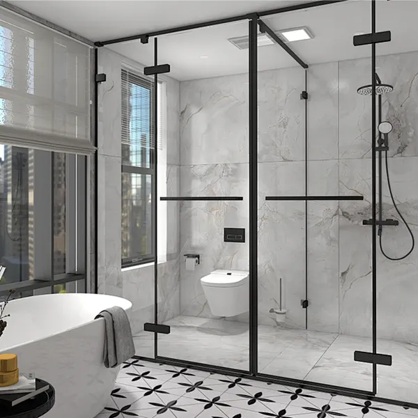 Shower Enclosure: T Shape