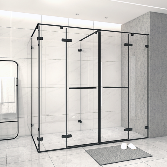Shower Enclosure: F Shape
