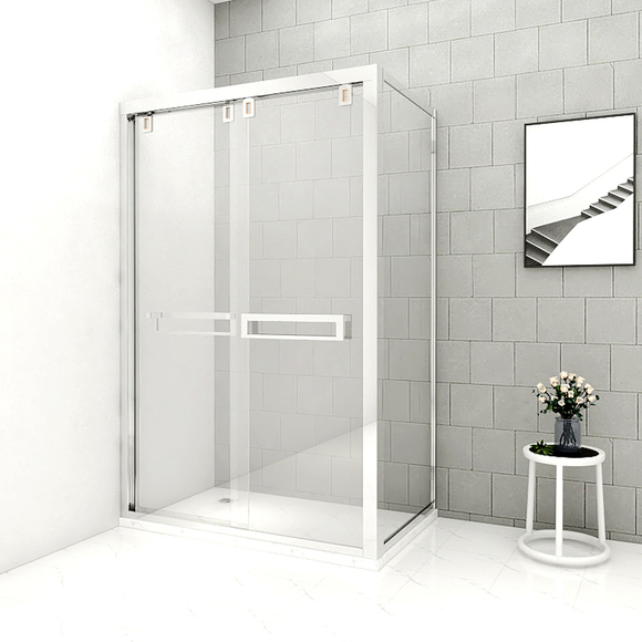 Shower Enclosure: L Shape