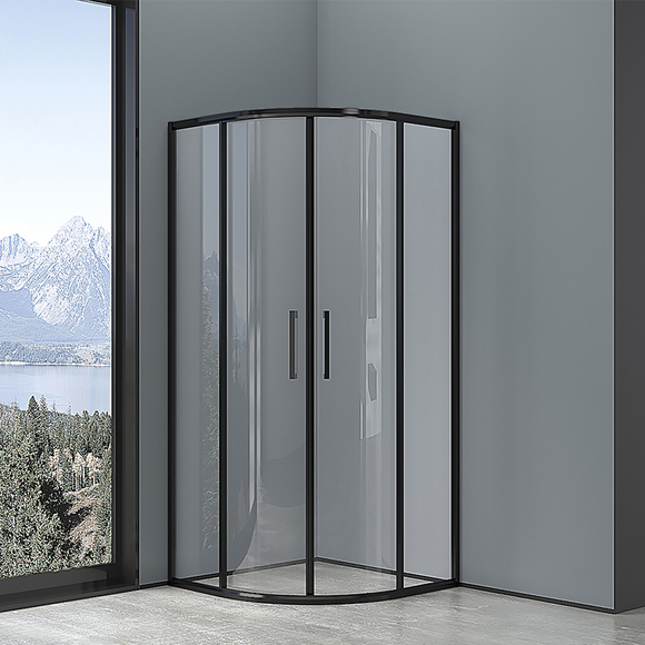Shower Enclosure: ︶ Shape