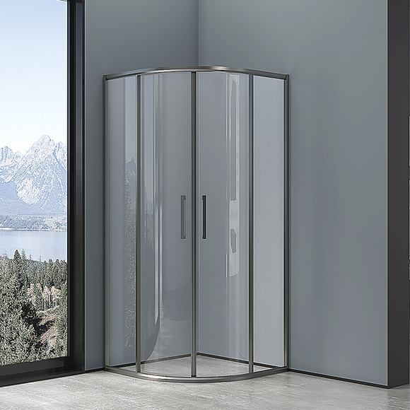Shower Enclosure: ︶ Shape