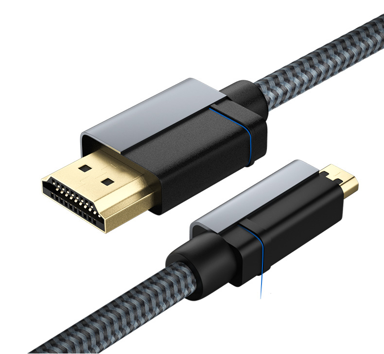 Micro hdmi para hdmi2.0 fabricantes de cabos de dados de cabo de alta definição por atacado cabo hdmi tipo D da câmera