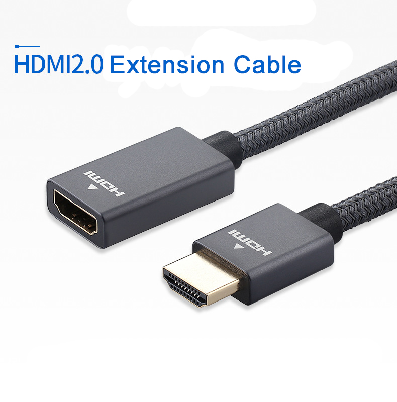 Customized HDMI2.0 male to female extension cable data cable 4K@60Hz male to female HD HDMI cable HD