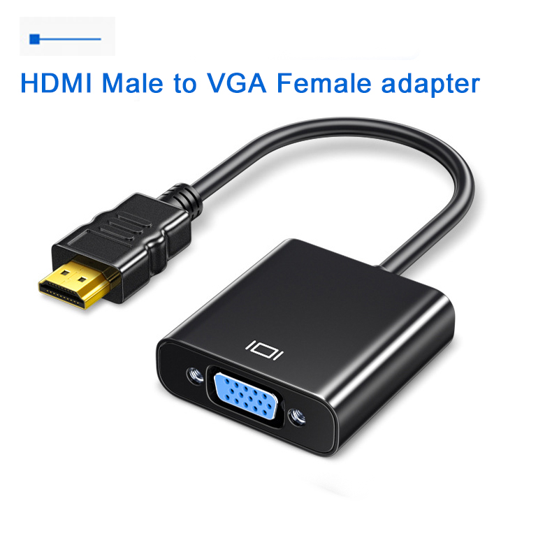 HDMI to VGA Adapter male to female adaptor HDMI Audio Video Cable