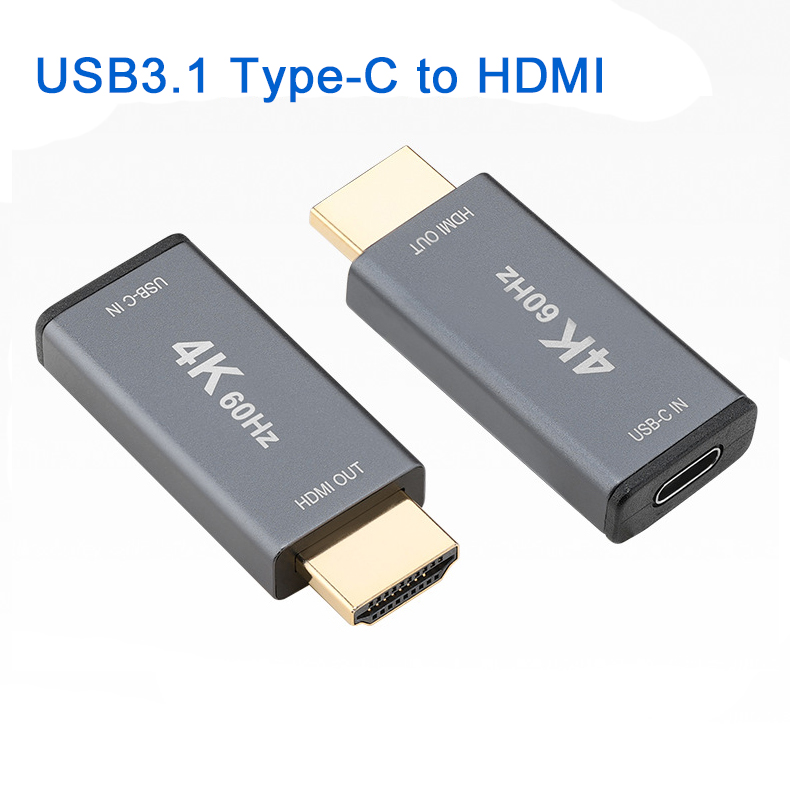 USB3.1Type-C Female to HDMI Male HD Adapter 4K@60Hz USB C Female to HDMI Adapter