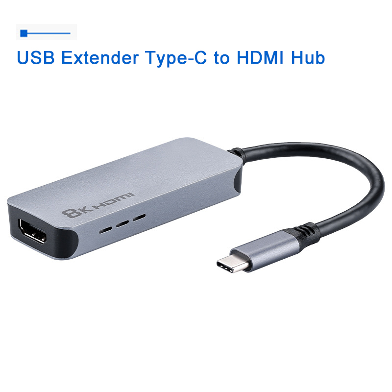 USB extender Type-C to HDMI Female 8K Hub docking station