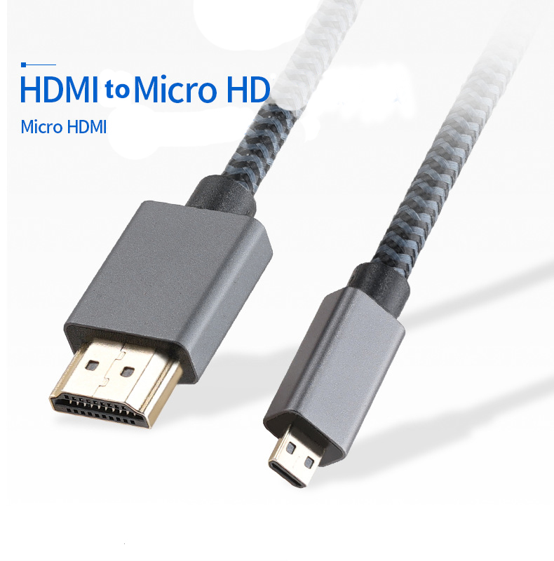 Micro hdmi para hdmi2.0 fabricantes de cabos de dados de cabo de alta definição por atacado cabo hdmi tipo D da câmera