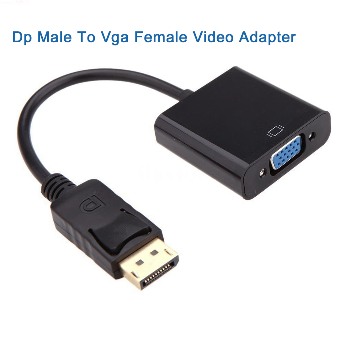 1080p Display Port DP Male to VGA Female Video Converter Adapter For Macbook To Hdtv Dp To Vga Video Adapter