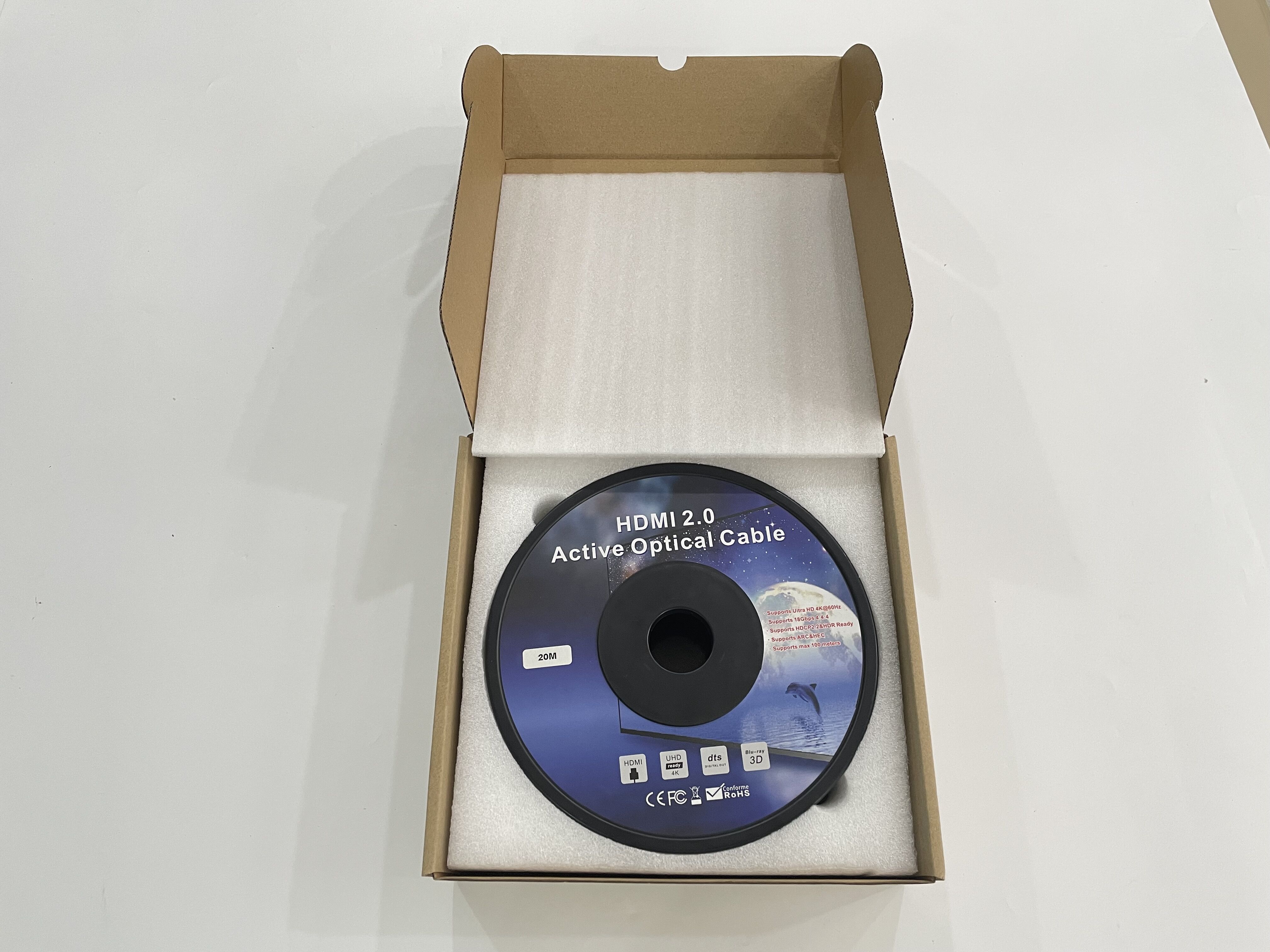 High Speed 10M 15M 20M 30M 40M 50M 100M HD 4K@60Hz HDMI 2.0 active optical cable