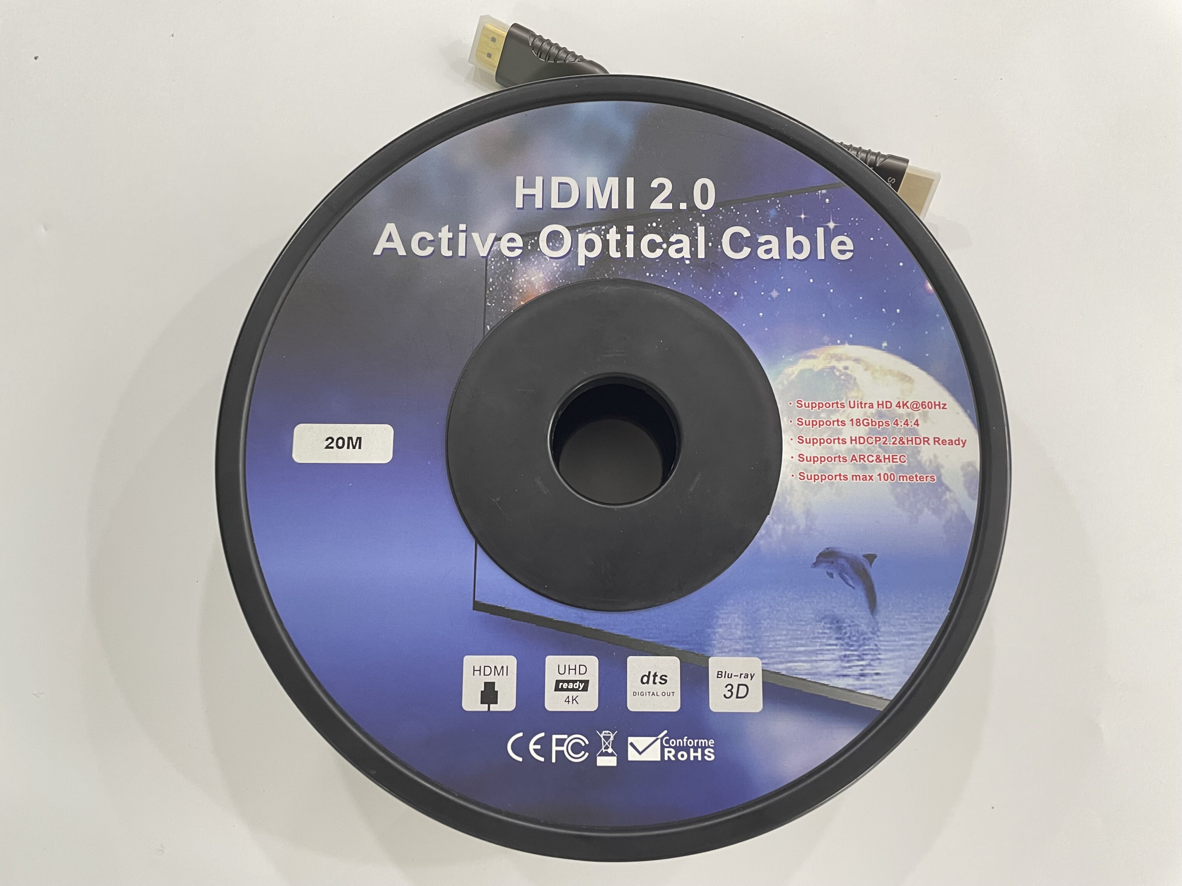 High Speed 10M 15M 20M 30M 40M 50M 100M HD 4K@60Hz HDMI 2.0 active optical cable