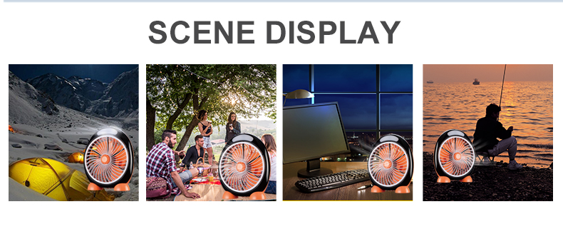 brushless motor desk fan scene display