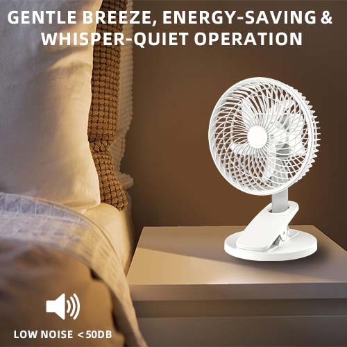 rechargeable table fan: gentle breeze,energy-saving and whisper-quiet operation