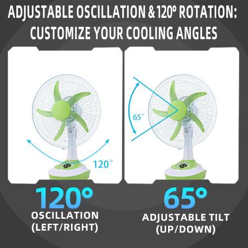 14 inch rechargeable table fan