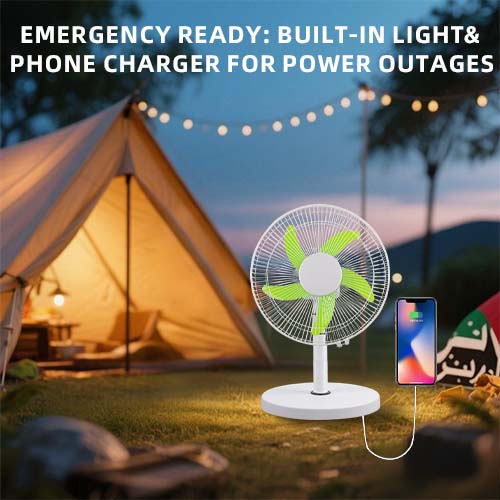 rechargeable table fan for outdoor