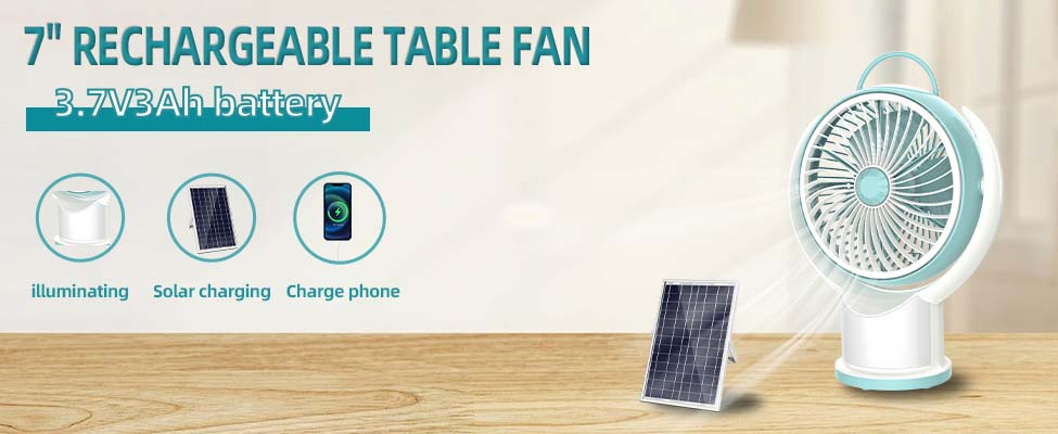 rechargeable table fan