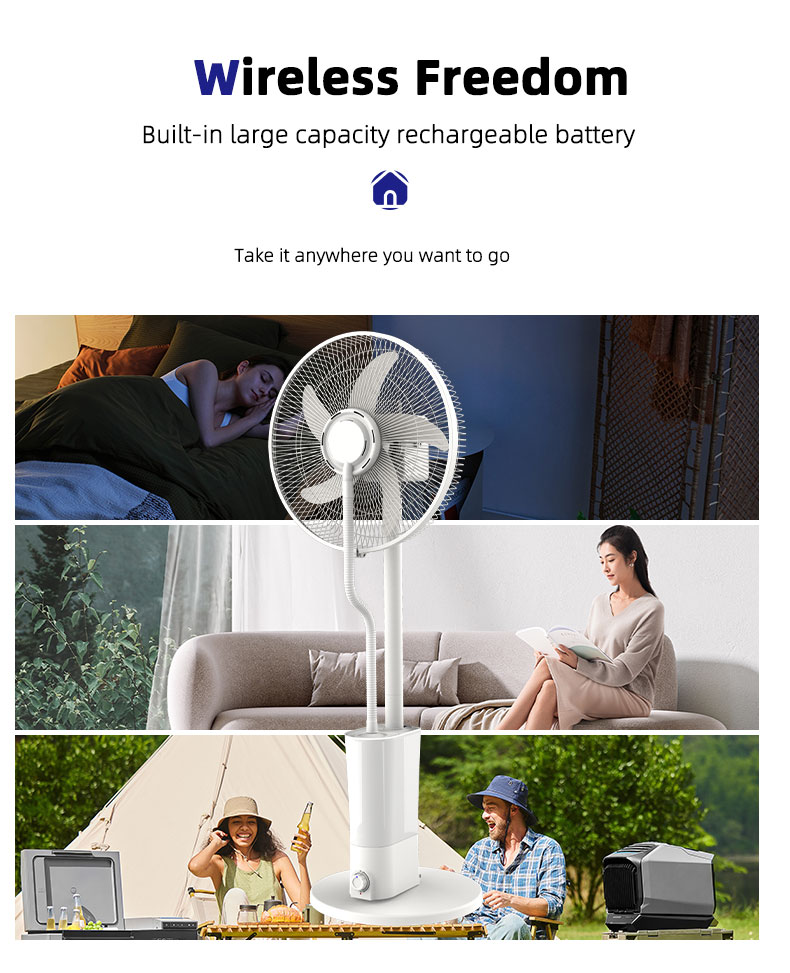 rechargeable mist fan indoor outdoor