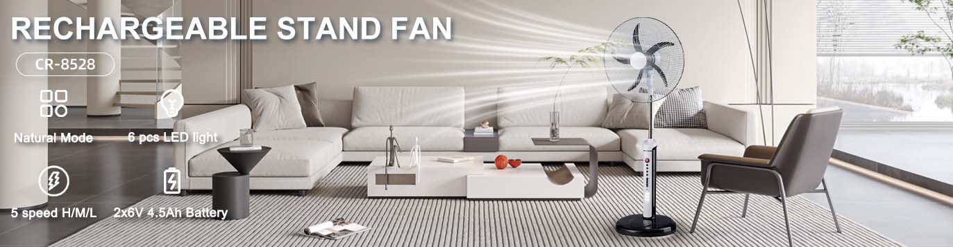 rechargeable standing fan