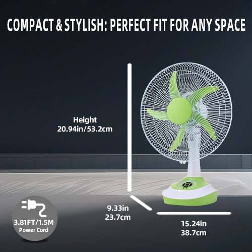 14 inch rechargeable table fan