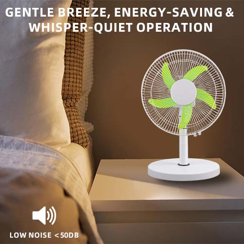 rechargeable table fan for indoor