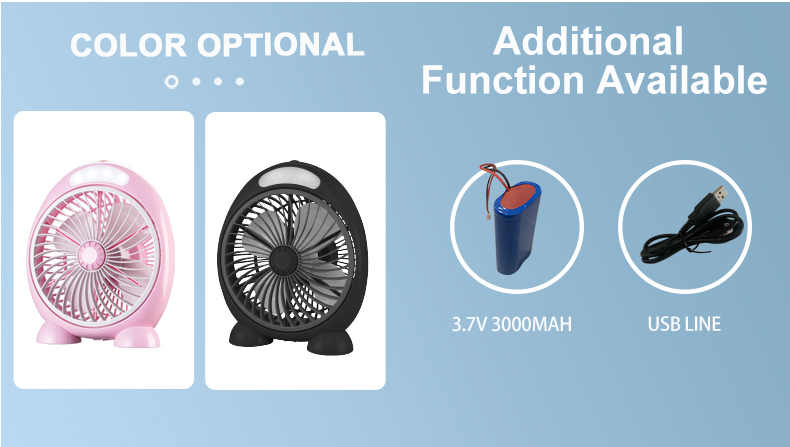 brushless motor desk fan color optional